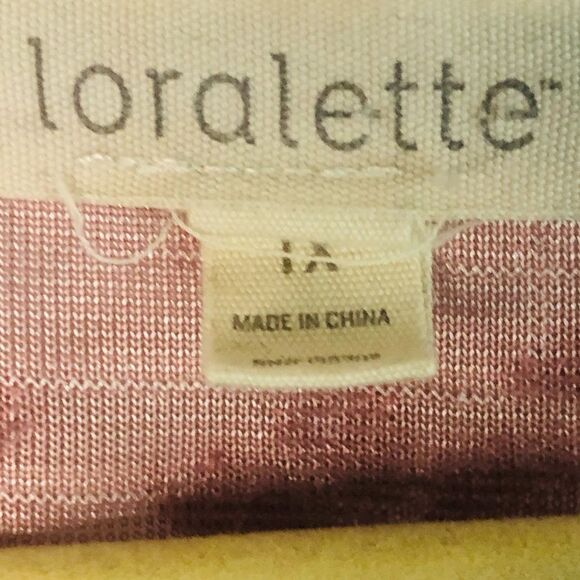 Loralette 1X Pink Brown Kimono - Picture 4 of 7